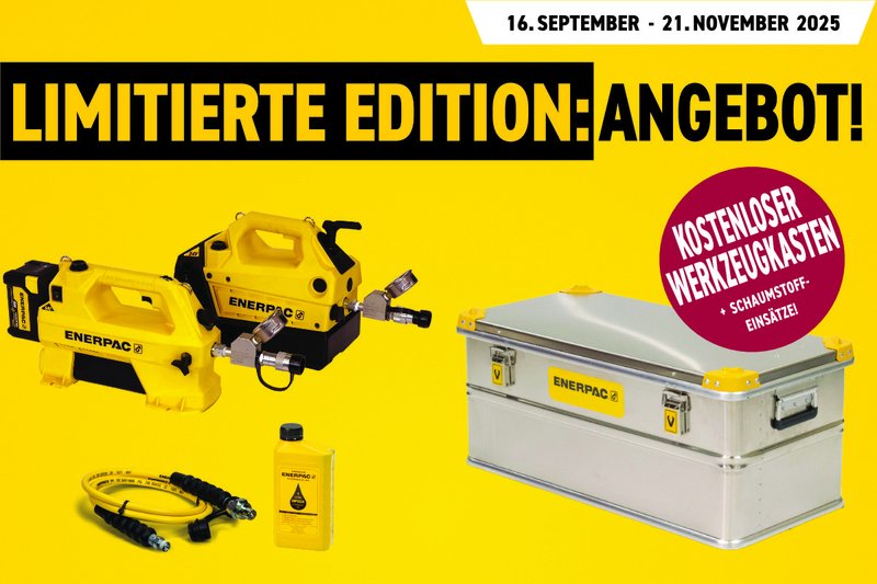 ENERPAC Toolbox mit Akkupumpen