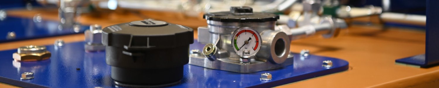 Ausschnitt eines HYdraulik Aggregats Hasieber Aggregatebau